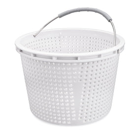Neowah 8in pool skimmer basket top view with precise fit improves installation and performance.