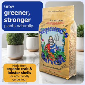 Neptune's Harvest Kelp Meal 1-0-2 enhances nutrient absorption and soil structure