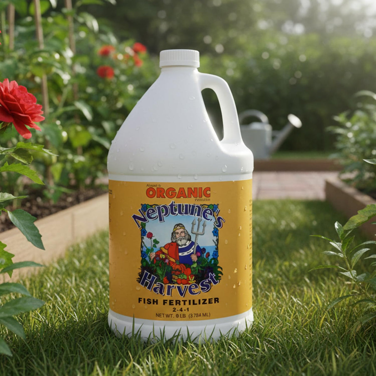 Neptune's Harvest delivers micronutrients and amino acids for healthier lawns and trees.