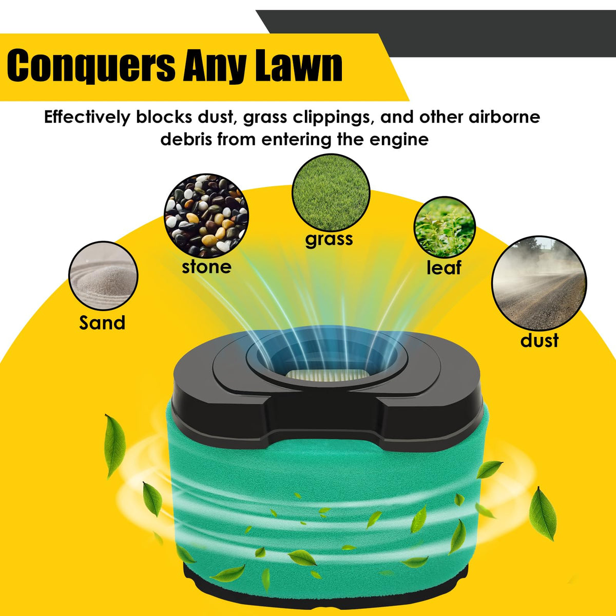 Nerans air-filter cartridge in packaging designed for direct fit installation