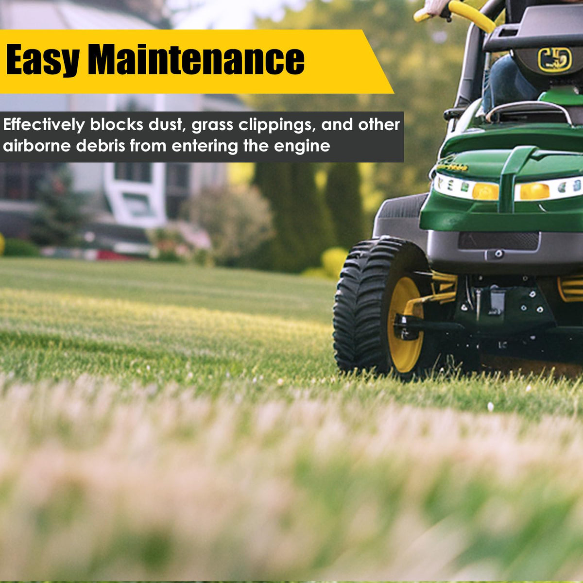 Nerans kit in use on lawn mower for DIY maintenance