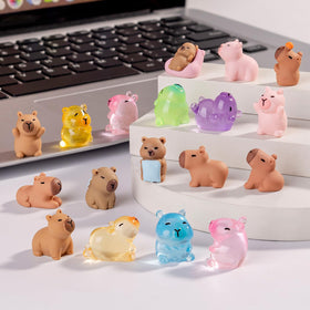 Nerfcareani capibara solid-color figure adds subtle color to desks and shelves.