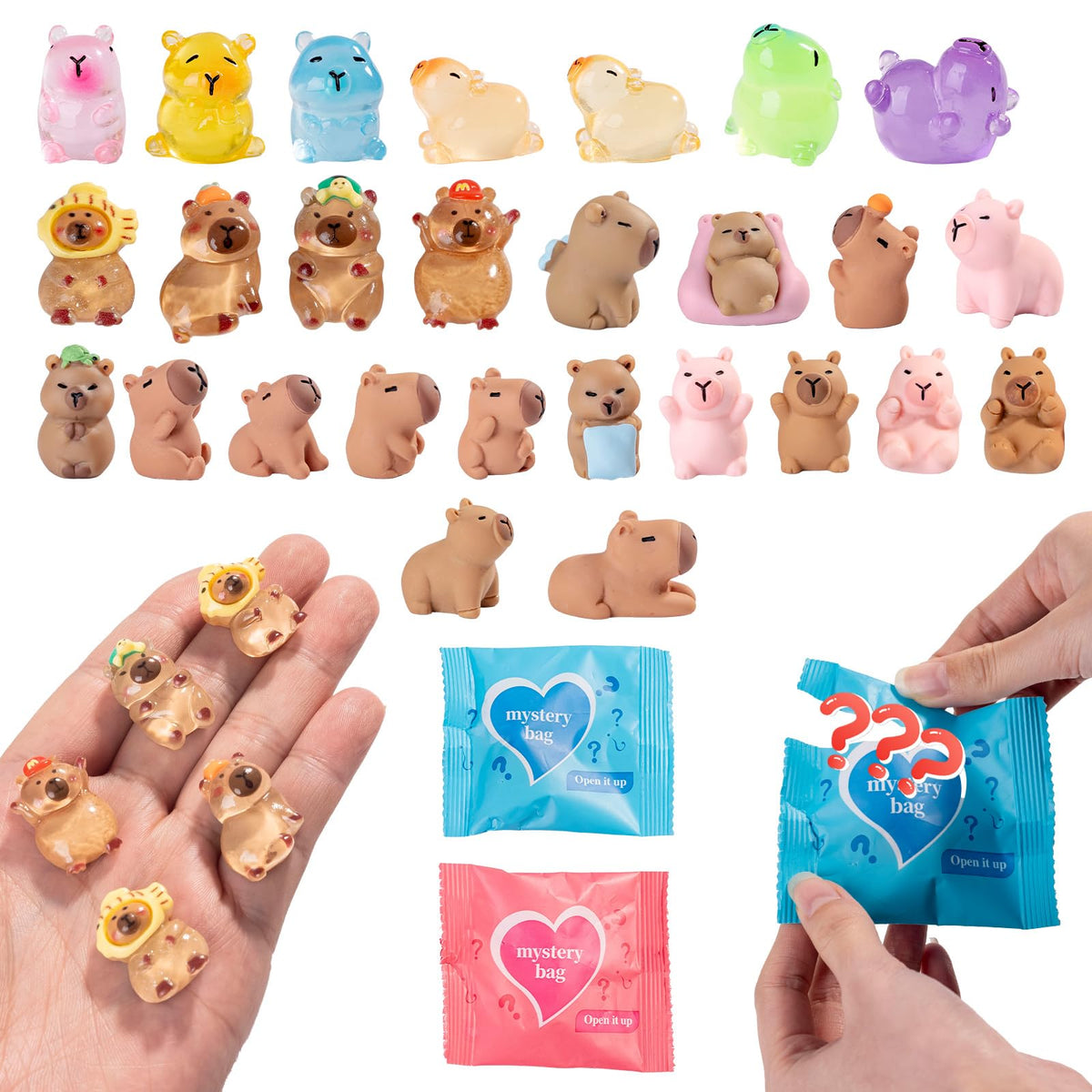 Nerfcareani capibara unboxing-bag image highlights a playful surprise gift.