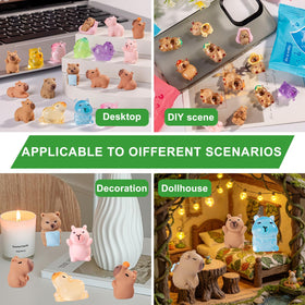Nerfcareani fairy garden accents add playful charm to terrariums and dollhouse scenes