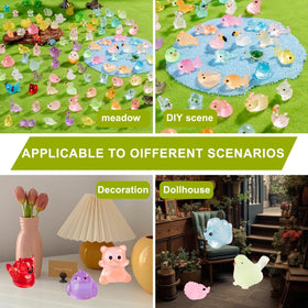 Nerfcareani glow mini cat enhances miniature scenes and crafts