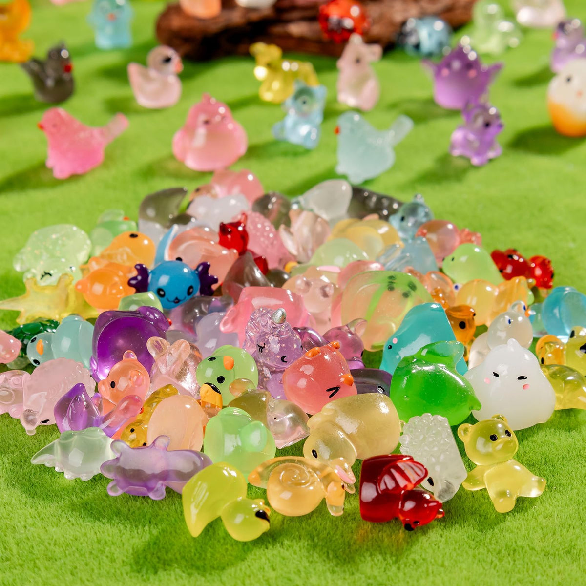 Nerfcareani glow mini turtle brings soft glow to terrariums and dioramas