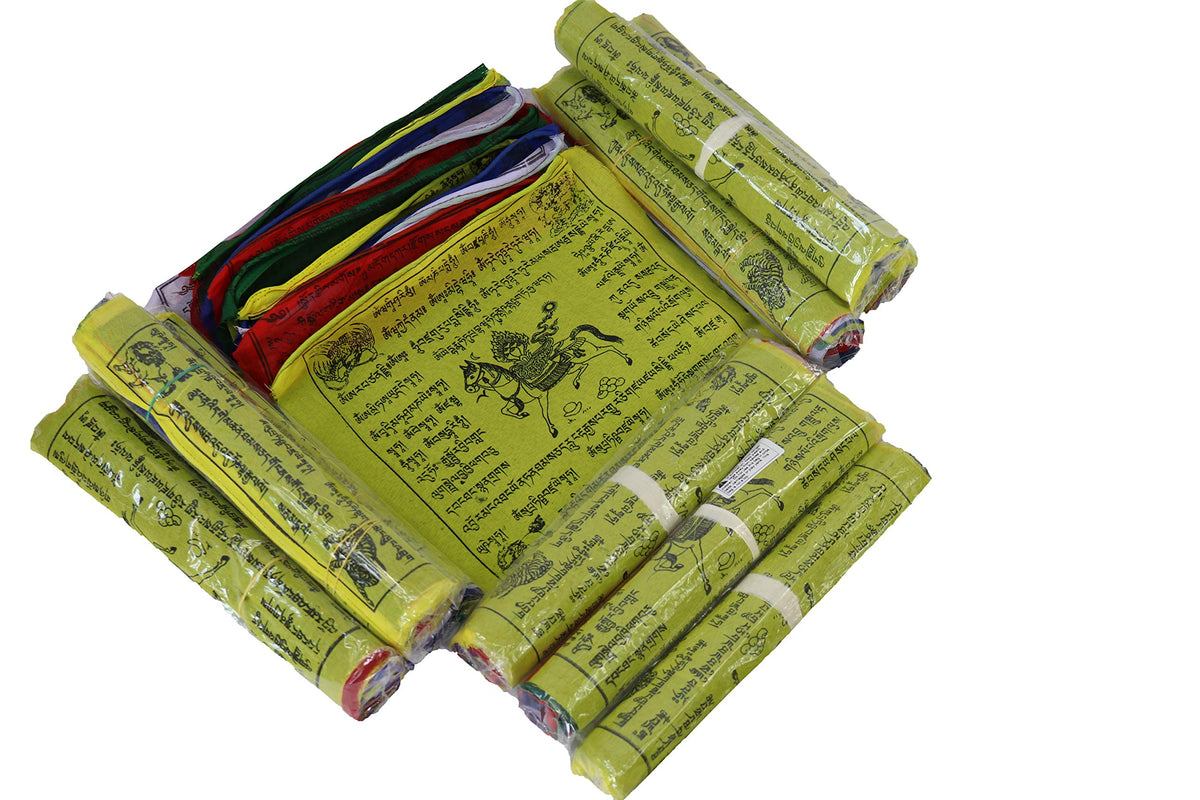 Nervana prayer flags collection packaging showing set of 25 flags.