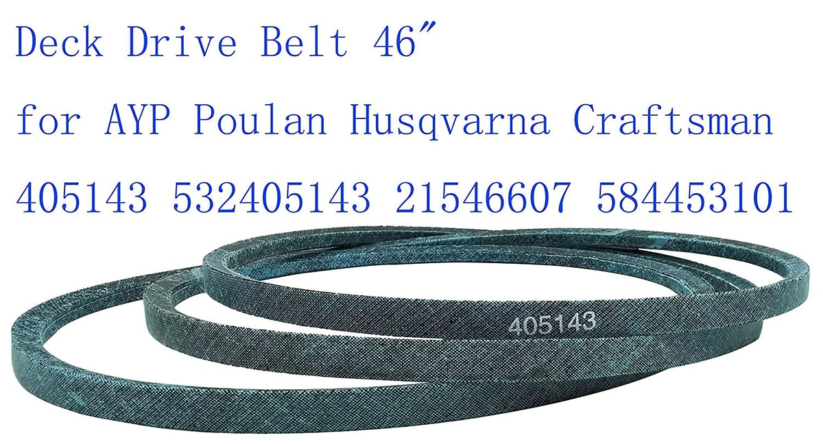 Neryera aramid-cord belt construction delivers durability for lawn care tasks.