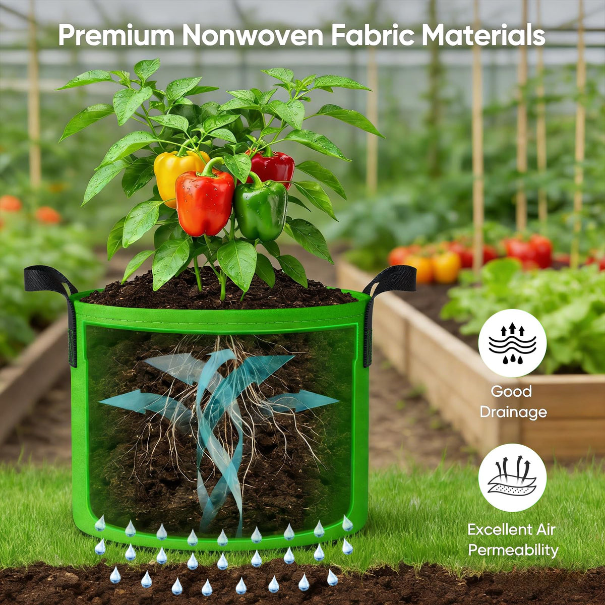 NESSTU included plant labels let you track varieties at a glance
