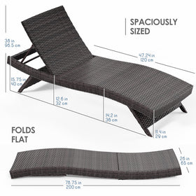 Nestl Chaise Lounge Chair shows five-position recline for flexible comfort.