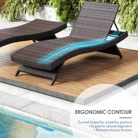 Nestl outdoor lounge chair featuring galvanized steel frame for durable, long-lasting use.