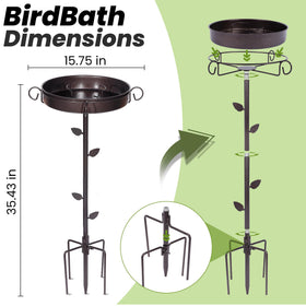 NestShld birdbath removable basin allows quick cleaning and sanitation.