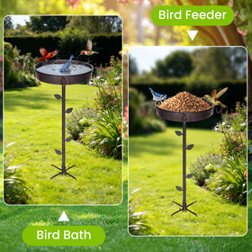 NestShld round basin ideal for bird drinking and bathing in any outdoor space.
