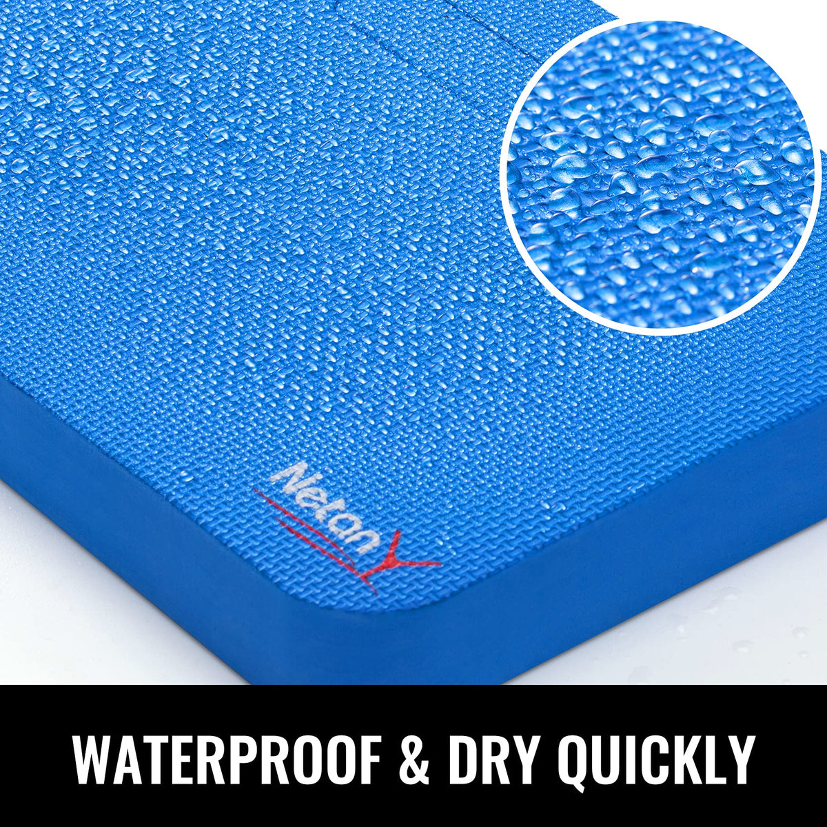 NETANY kneeling pad with non-slip pattern stays in place on slippery floors