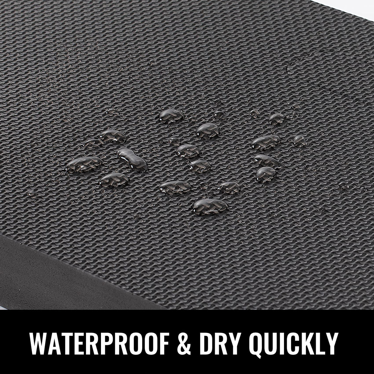 NETANY kneeling pad features waterproof surface for damp areas.