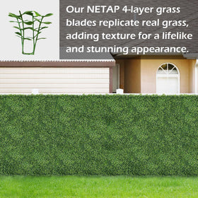 NETAP Boxwood Leaves 4-Layer Detail: lush texture and depth.