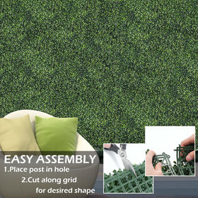 NETAP Indoors Outdoors Backdrop Setup: vibrant greenery for events.