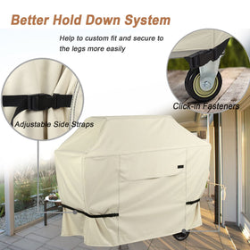 Fadeproof NettyPro grill cover with UV-resistant fabric for sunny patios.
