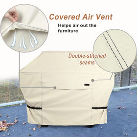 NettyPro grill cover showing front ventilation reducing condensation.