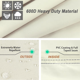Waterproof NettyPro grill cover with durable PVC coating shielding rain and dirt.
