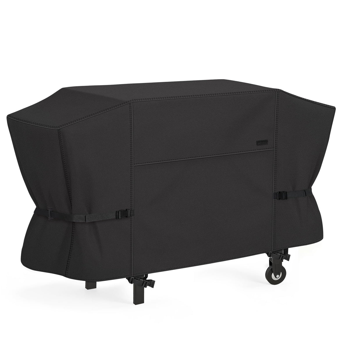 NettyPro griddle cover front view protects 36-inch Blackstone griddle from sun and rain.