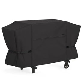 NettyPro griddle cover front view protects 36-inch Blackstone griddle from sun and rain.
