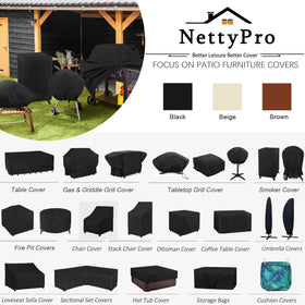 NettyPro grill cover bottom buckles securing a snug fit