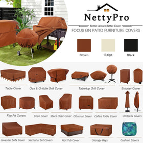 Dimensions 72in by 27in by 50in shown on NettyPro cover.