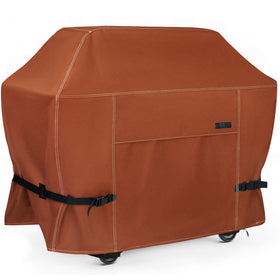 NettyPro grill cover front view, fits up to 60 inches and shields from sun