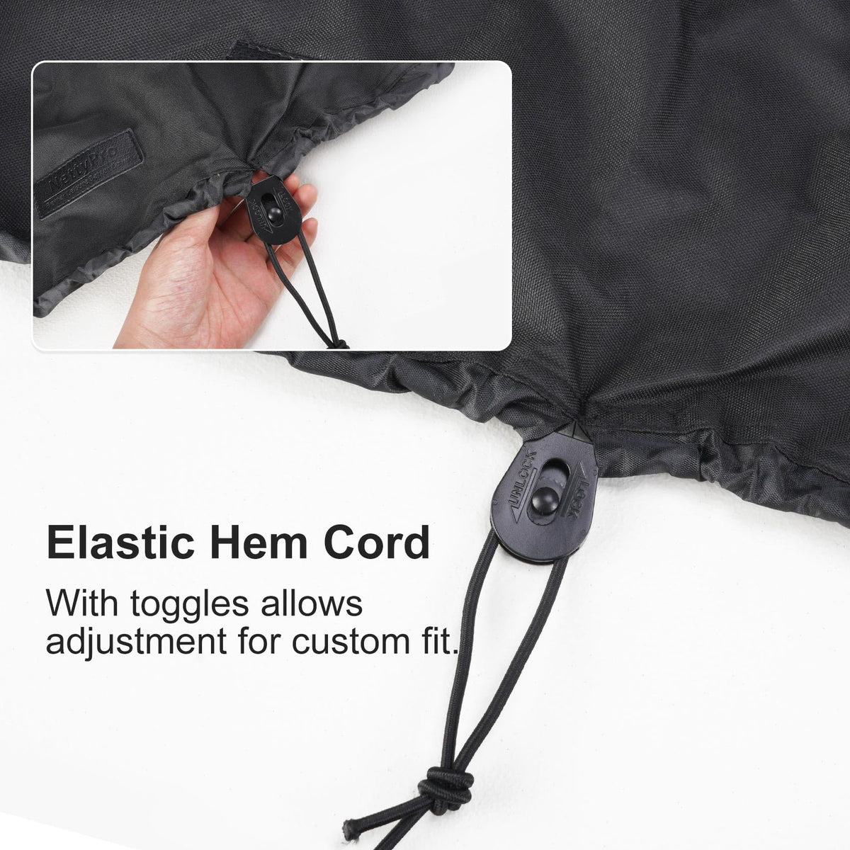 NettyPro grill cover seam tape highlighting water resistance