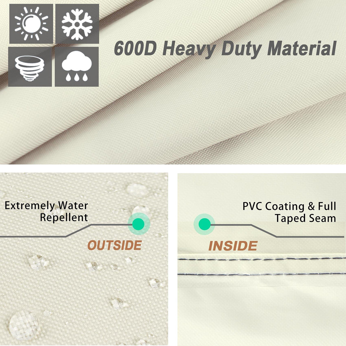 NettyPro grill cover with waterproof, durable finish shields your BBQ from weather.
