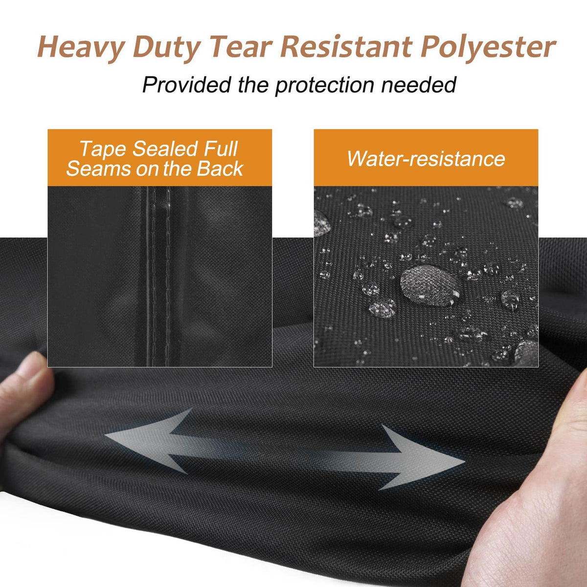 NettyPro grill cover displaying waterproof fabric protection for a round grill