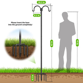 Netuaoo anti-snag spacing keeps birds safe on dual hooks