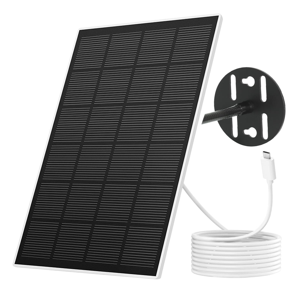 NETVUE solar panel for bird feeder camera delivers continuous outdoor power with flexible setup.