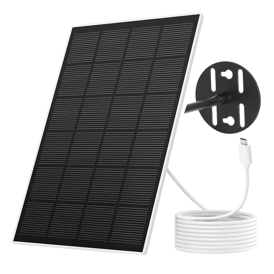NETVUE solar panel for bird feeder camera delivers continuous outdoor power with flexible setup.
