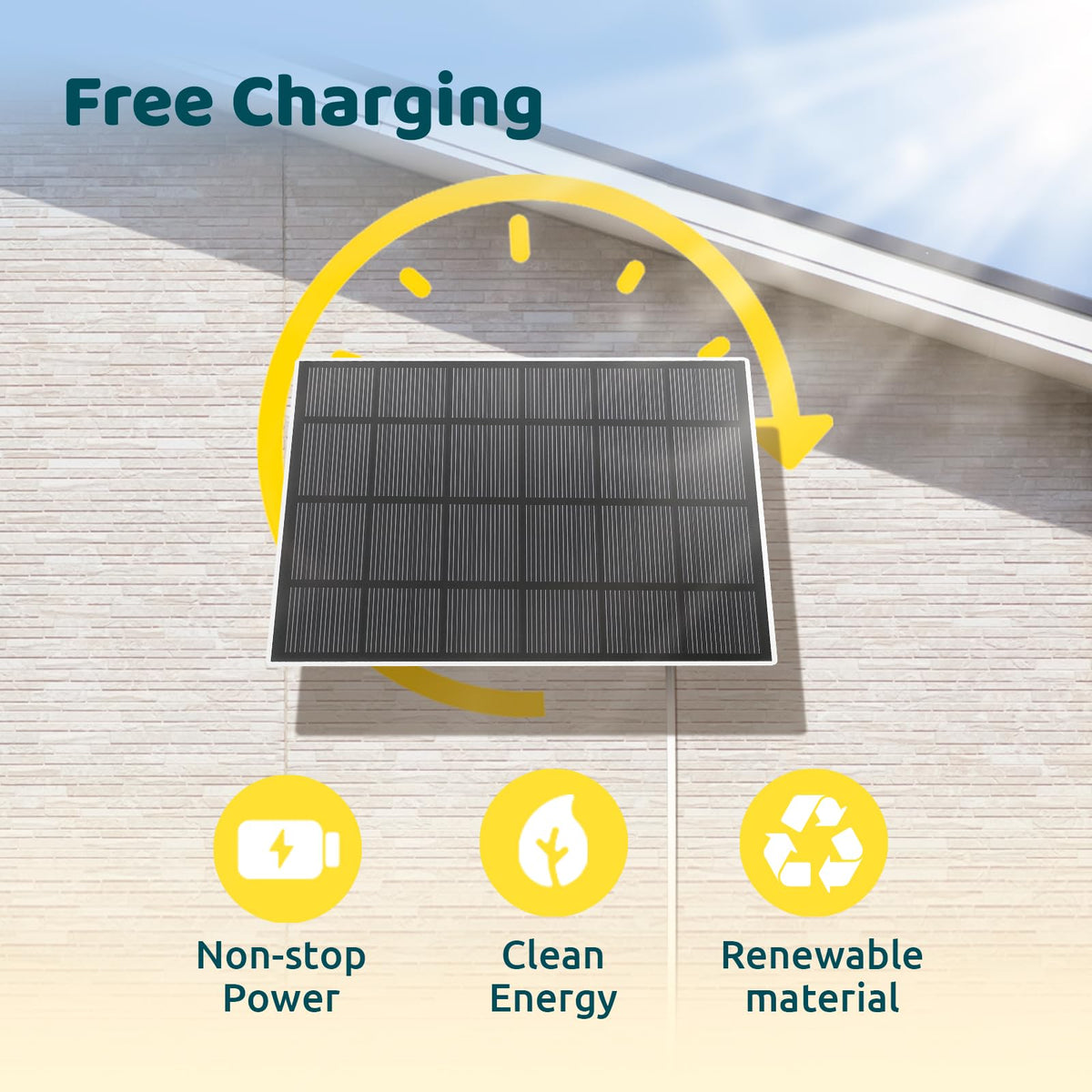 Type-C charging compatibility simplifies connections for NETVUE or other cameras.