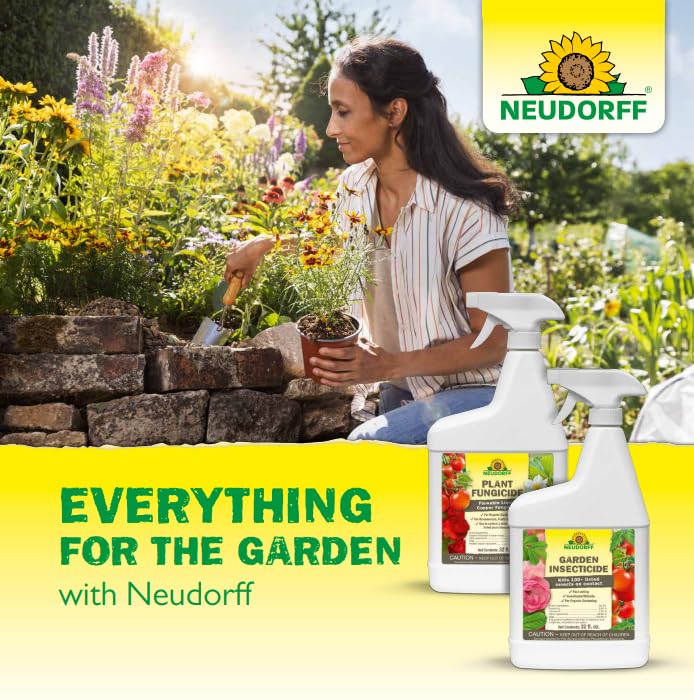 Neudorff ant killer used near fruit trees along the perimeter.