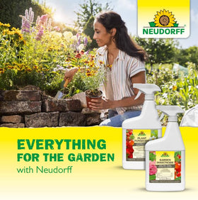 Neudorff ant killer used near fruit trees along the perimeter.