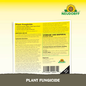 Neudorff Copper Fungicide application shows even spray coverage for best results.