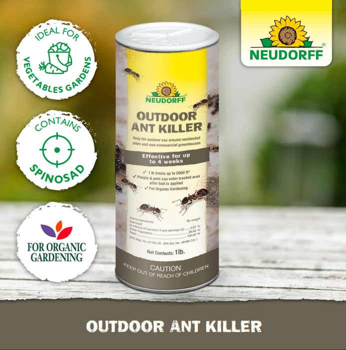 Neudorff easy-to-use ant killer granules for clean handling.