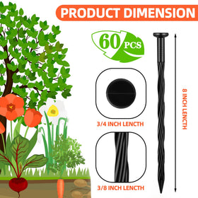NEUERMOND spiral-design stake demonstrates secure ground grip and reduced movement.