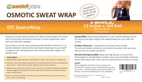 Neutripure DIY sauna session using the wrap to enhance warmth