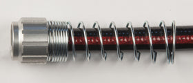 NeverKink 8844-75 PRO hose shows spring coil design resists kinks for easier watering.
