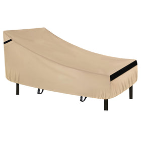NEVERLAND Patio Lounge Chair Cover waterproof front view protects the chaise from rain