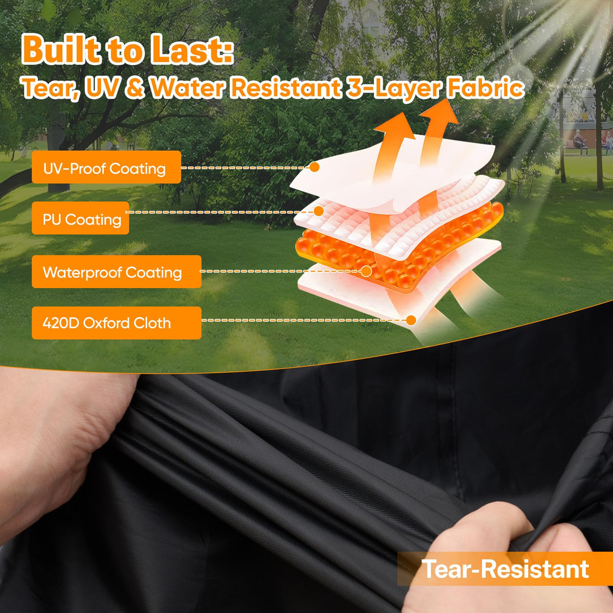 NEVERLAND universal size fits most riding mowers up to 72 inches long.