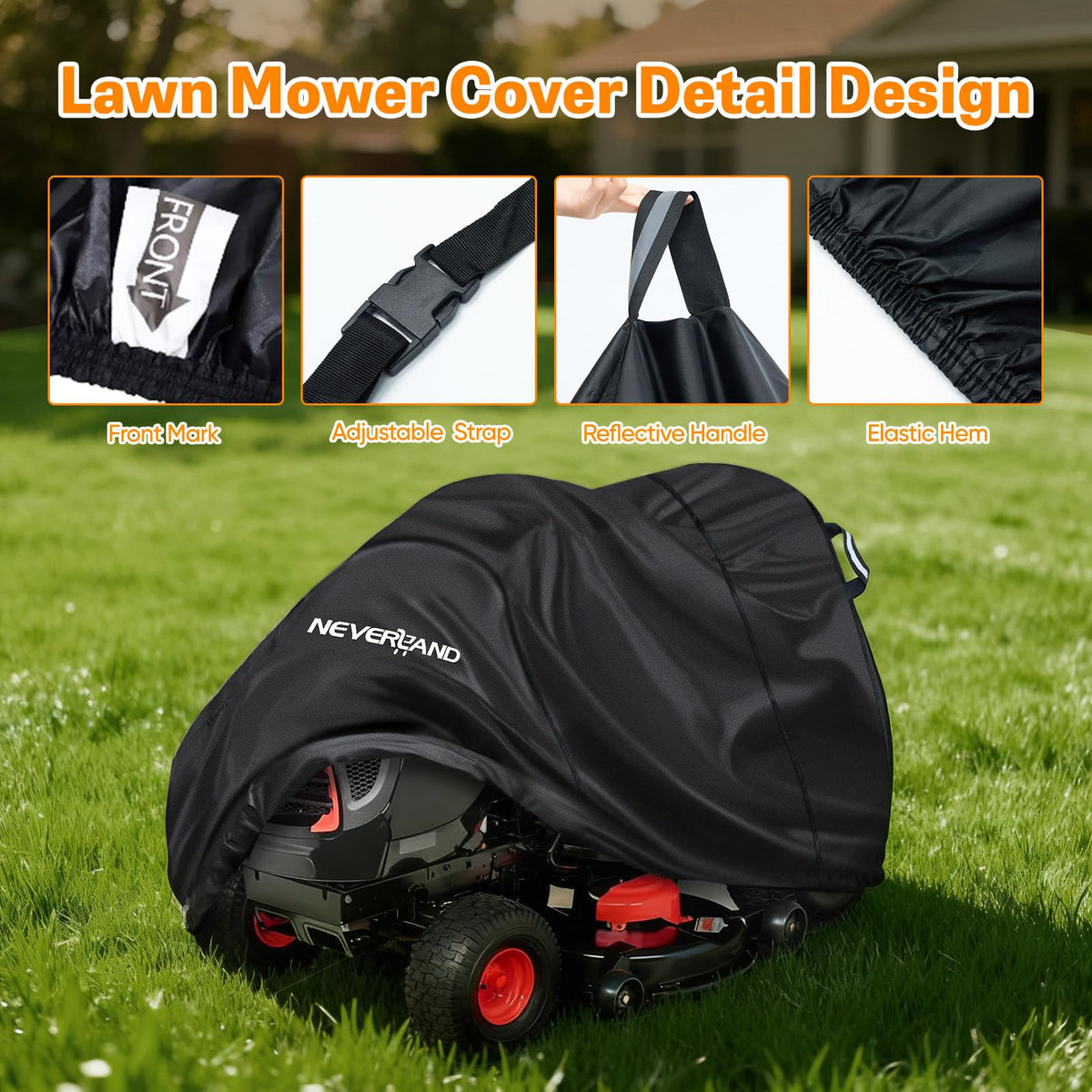 NEVERLAND windproof buckles help keep the cover firmly in place.