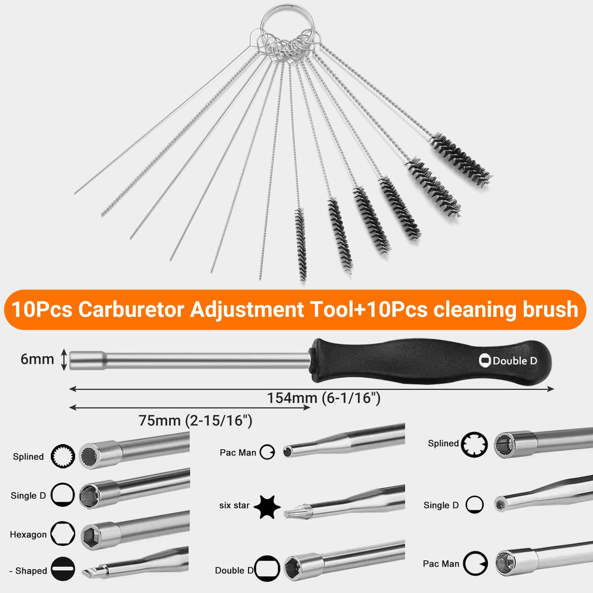 Nickel protective layer detail on NEW B1919 tools highlights rust resistance