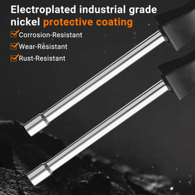 Stainless steel construction close-up on NEW B1919 tools emphasizing durability