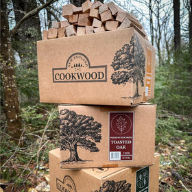 New England Cookwood Savory Blend 8-9 lb box for reliable, consistent cooking sessions