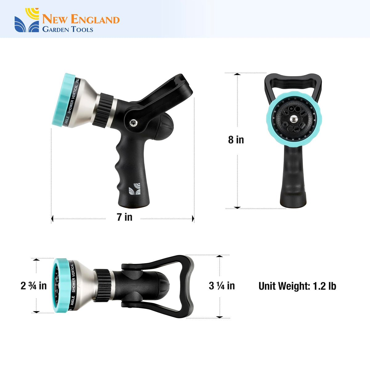 New England Garden Tools heavy-duty construction designed for tough outdoor tasks.